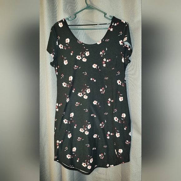 blue dress for baby girl Vintage 90's No Boundaries Floral Fit and Flare Dress – CobbleStore Vintage main image 1
